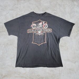 Vintage Harley-Davidson Shirt Mens XXL Black 90s Chick’s Dealership Collector Ed
